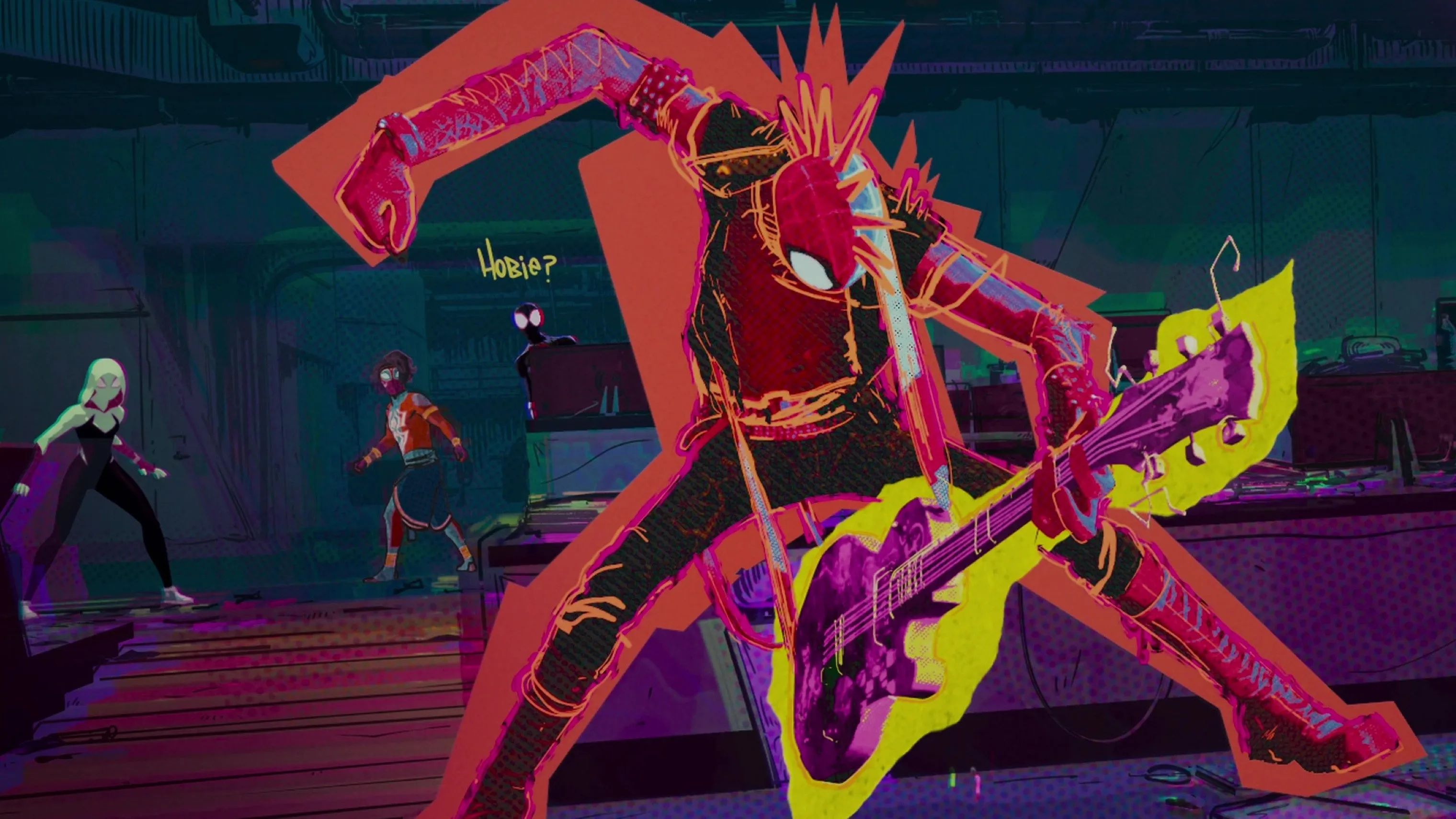 Spider-Punk on stage