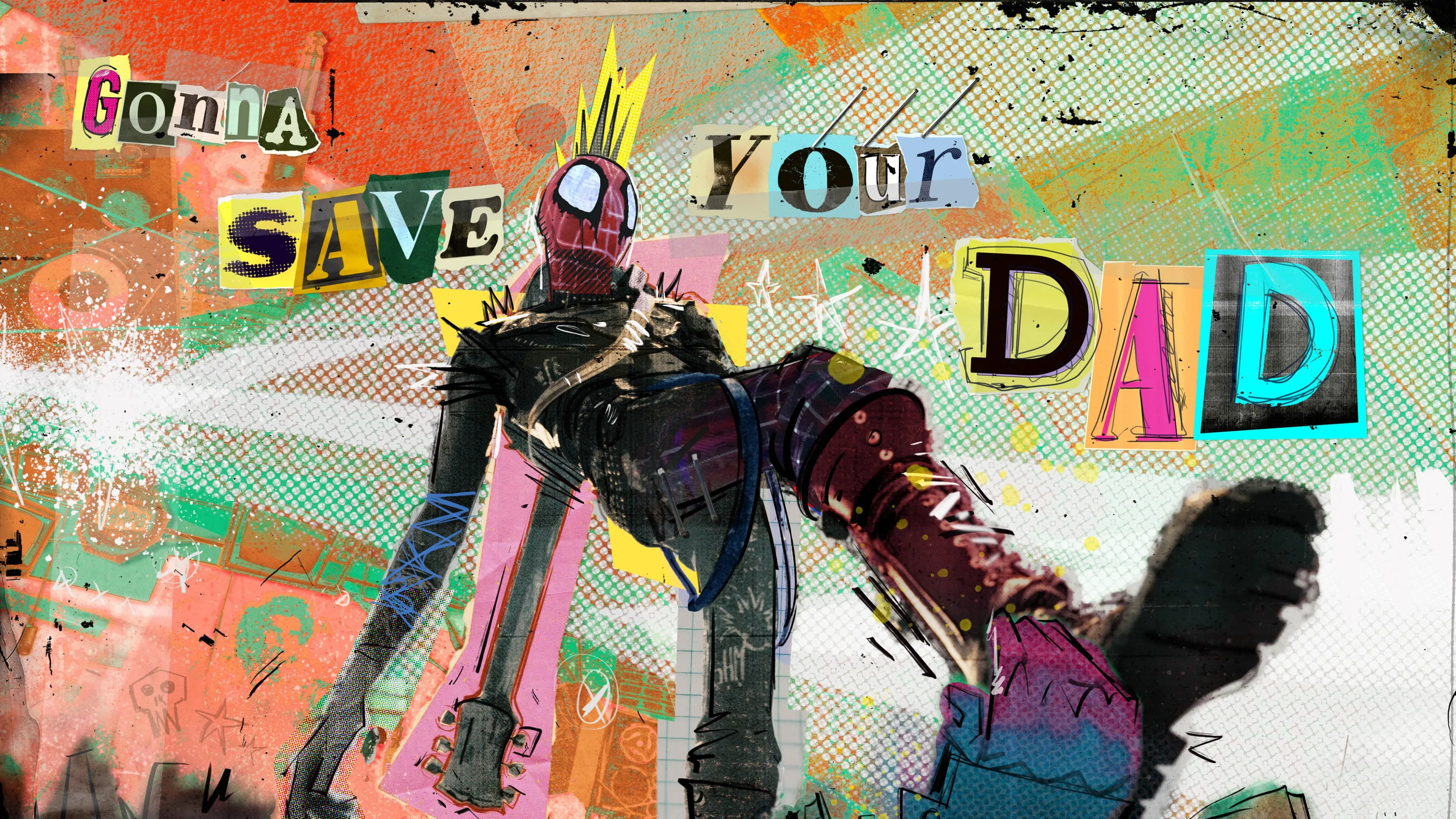 Spider-Punk collage